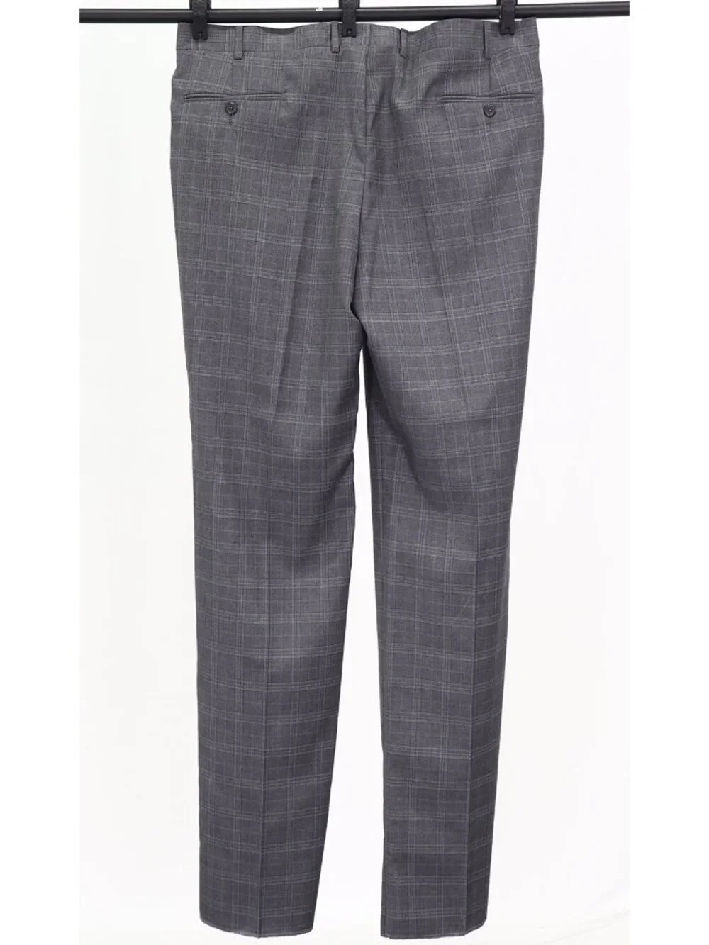 Dunhill 46L 38 Gray Full Suit 3-Button Check R942